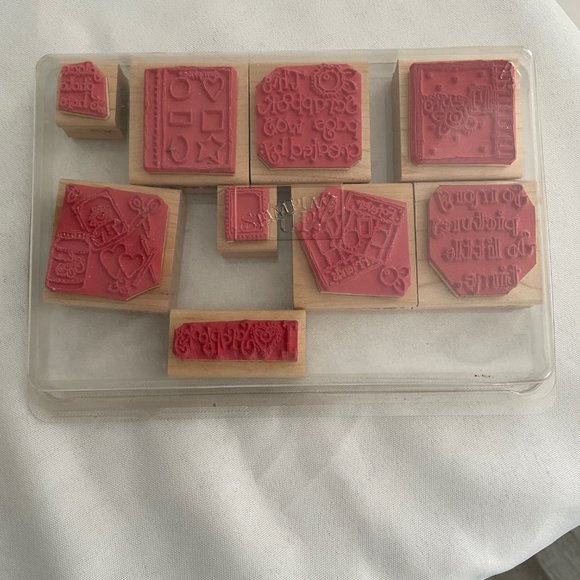 JRL Design Vintage Scrapbook Wood Mounted Stamps, Card Making, Photo Albums - Picture 3 of 15